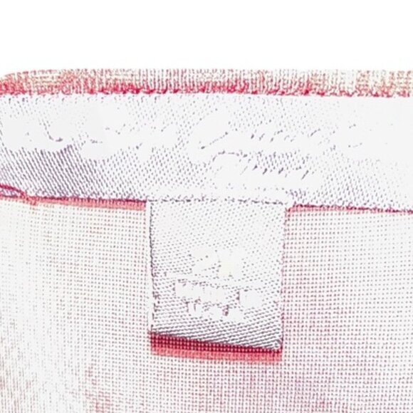 Susie Couture Woman PLUS red velvet velour semi sheer sleeves XMAS Holid… - Picture 3 of 3